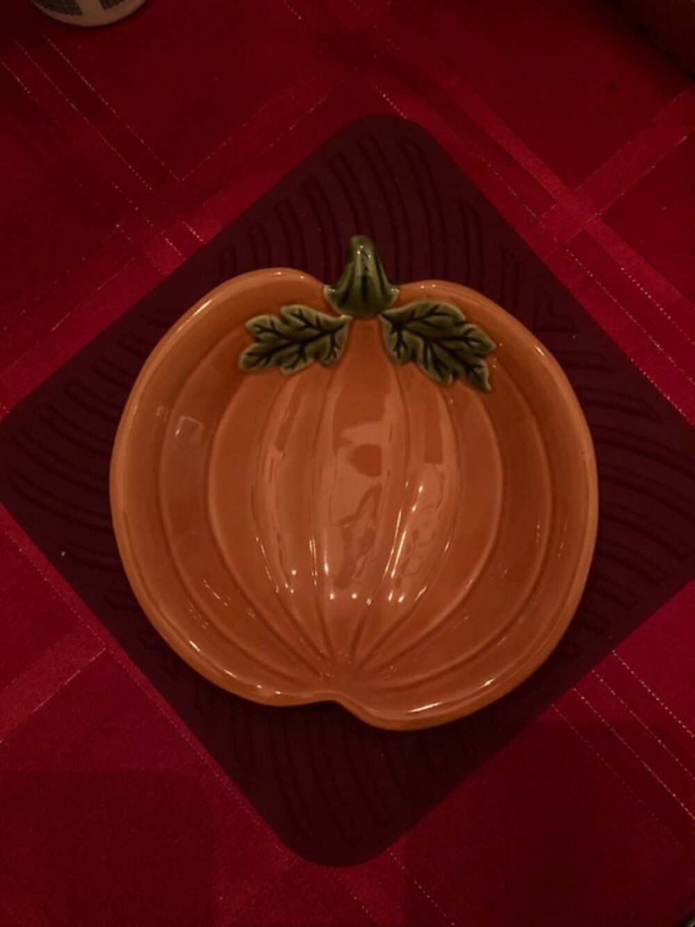 Pampered Chef Simple Additions Pumpkin condiment/candy dish . NEW